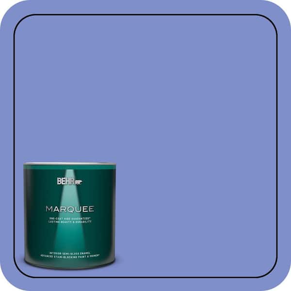 BEHR MARQUEE 1 qt. #P540-5 Pansy Garden Semi-Gloss Enamel Interior Paint & Primer