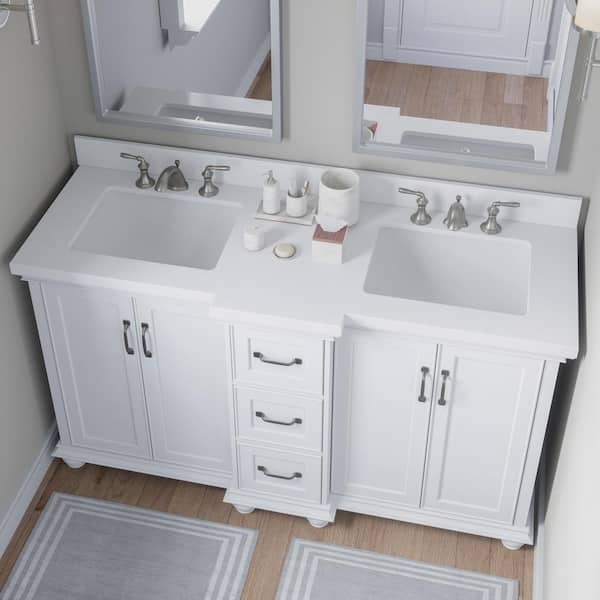 Thomasville Ellamar 60 In W X 20 D, Bathroom Vanity Top With Sink 60 Inch