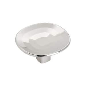 Concentric 1-9/16 in. (40mm) Modern Polished Nickel Round Cabinet Knob