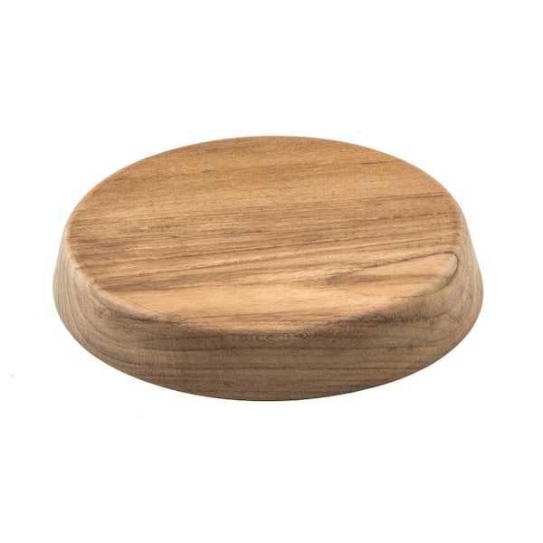 Whitecap Canted Teak Win. Pad - 7-3/4 in. Top Diameter, 15° Angle