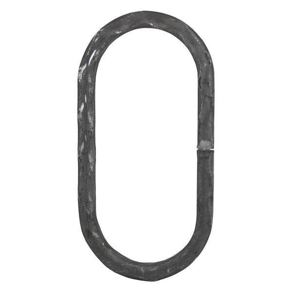 arteferro 7-1/2 in. x 4 in. 1/2 Hammered Square Bar Raw Oval Ring