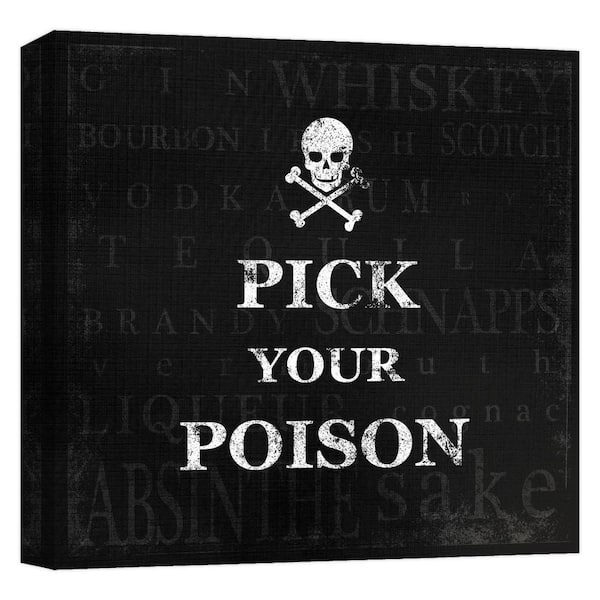 PTM Images Pick your Poison II'' Abstract Canvas Wall Art 15 in. x 15 in.