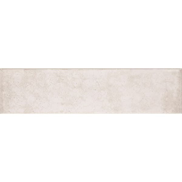 Daltile LuxeCraft Arteko White 4 in. x 4 in. Glossy Ceramic Subway Tile Sample