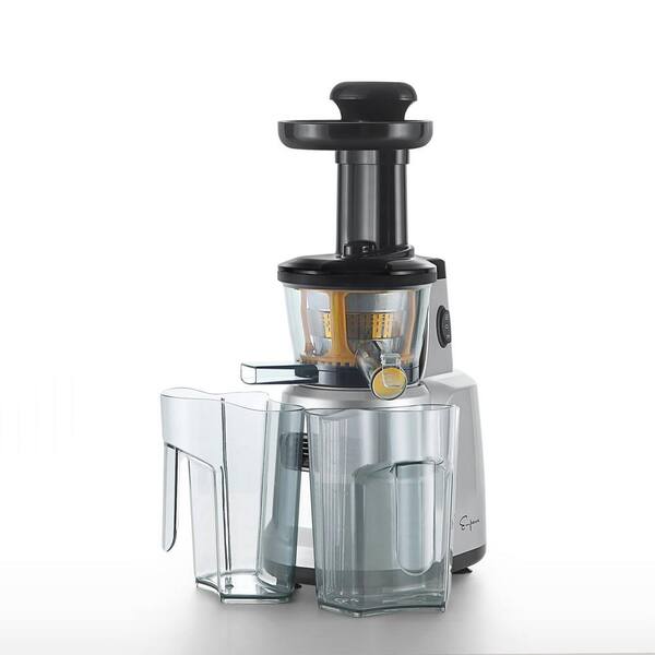 Empava 150-Watt 33 fl. oz. Silver Electric Masticating Juicer with Reverse Function