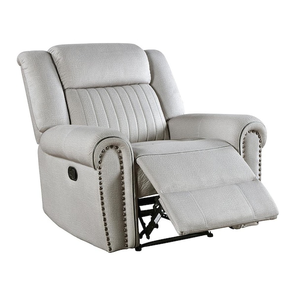 Lazzara Abington Mist Microfiber Manual Recliner 9204MT-1 - The