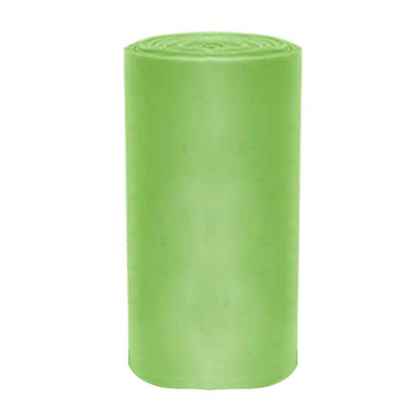 Compostable Trash Bags 13 Gal. 100-Count Tear Resistant Kitchen Food Scrap Waste Bag ASTM D6400 Certified