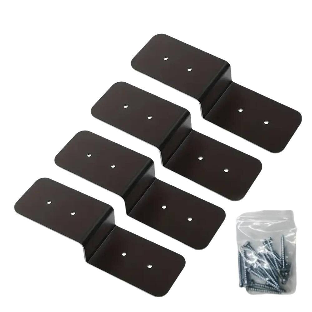 4 Pack 5 in. x 3 in. Black Deck Joist Tie, Steel Z Pergola Bracket Post price history on PriceWatchPro