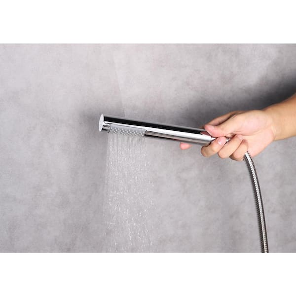 Rain 2-Handle Tub and Shower Faucet System with 3-Setting with 304T Stainless Steel in Chrome (Valve Included) Rain 2-Handle Tub and Shower Faucet System with 3-Setting with 304T Stainless Steel in Chrome (Valve Included)