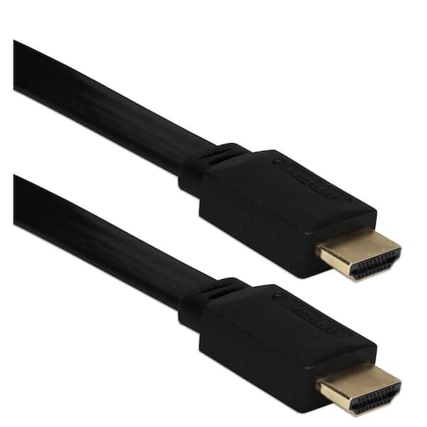 QVS 49 ft. HDMI 4K Flat CL3 In-Wall-Rated Blu-ray HDTV Cable