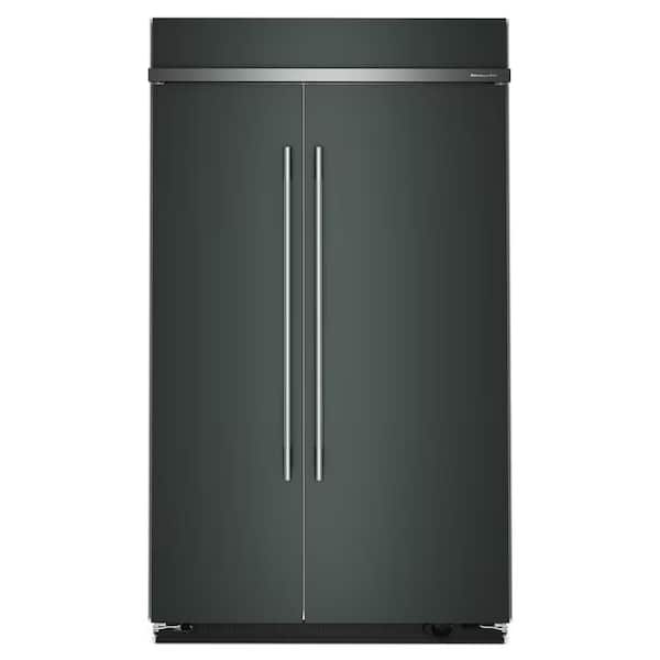 48 in. 30 cu. ft. Built-In Side-by-Side Refrigerator in Juniper with Platinum Interior