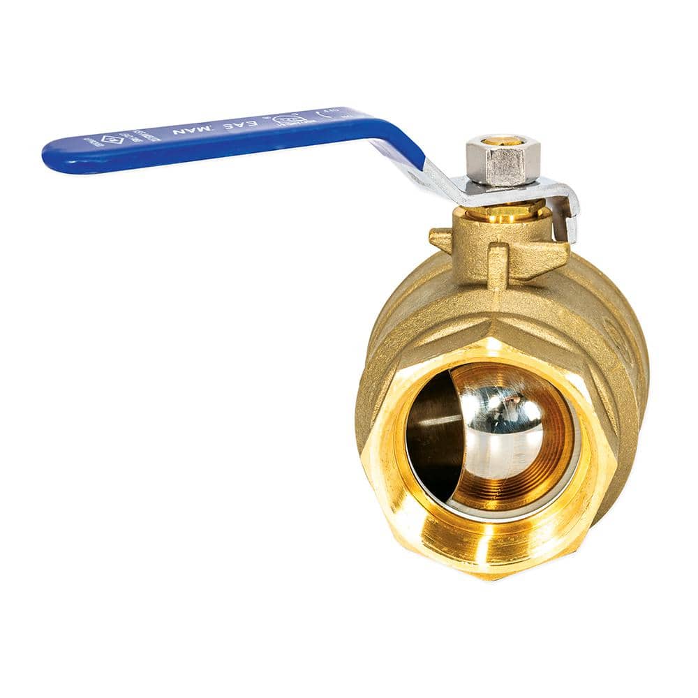 Heavy-Duty Brass 2-Inch Full Port Ball Valve with Lever Handle