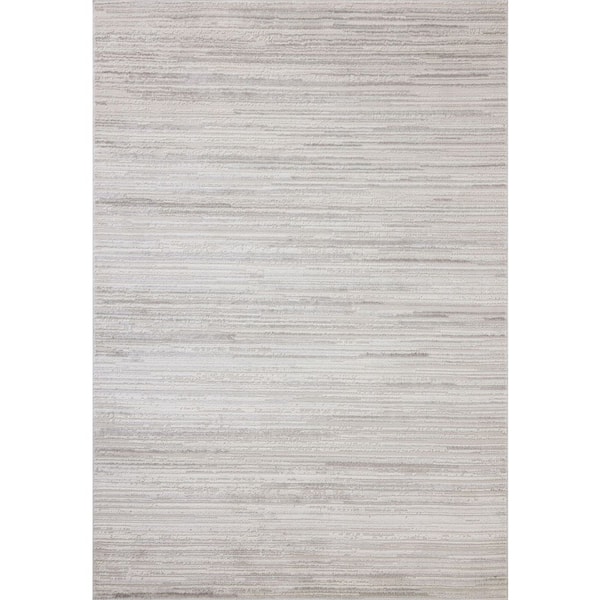 Townes 2 ft. 7 in. x 10 ft. Beige / Grey Contemporary Runner Rug