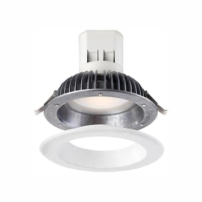 Easy Up 6 in. Warm White LED High Ceiling Recessed Light with 93 CRI, 3000K J-Box (No Can Needed)