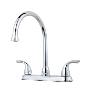 Pfirst Series 2-Handle High-Arc Standard Kitchen Faucet in Polished Chrome