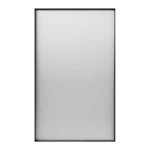 72 in. W x 32 in. H Rectangular Aluminum Framed Wall Bathroom Vanity Mirror in Black