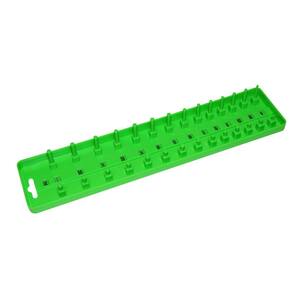 Grip 3/8 in. No Compartments Socket Tray, Green