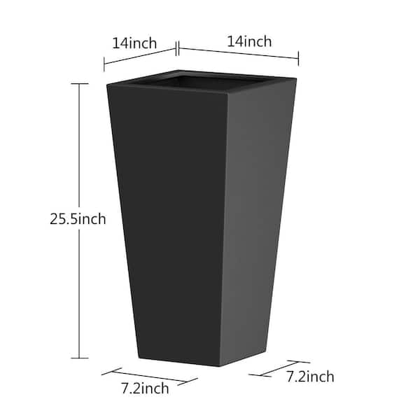 （ikuten ）SRL TAPERED-S P-PLANT POT2個 cenadinz 25.5 in. Height Black Metal Cone Indoor/Outdoor