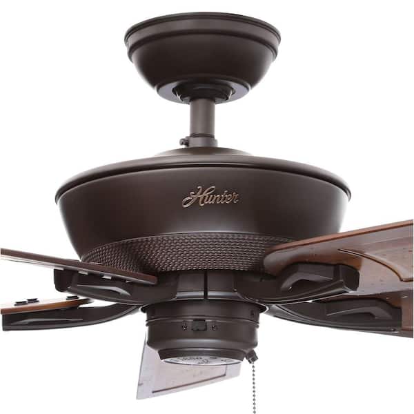 Hunter Caicos 52 In Indoor Outdoor New Bronze Wet Rated Ceiling Fan 53212 The Home Depot Hunter Caicos 52 In Indoor Outdoor New, Outdoor Ceiling Fans Wet Rated With Light