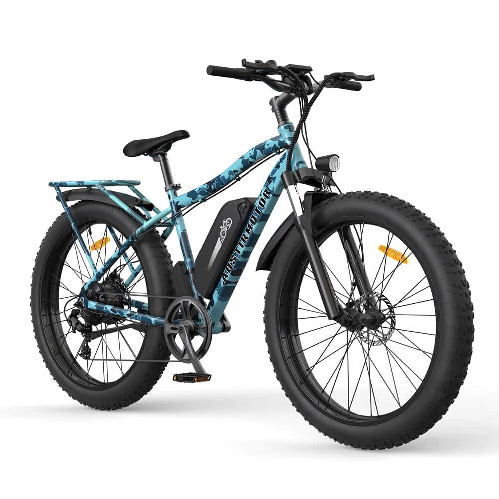 26 in. 750-Watt Electric Bike Fat Tire P7 48-Volt 13 AH with Detachable Rea