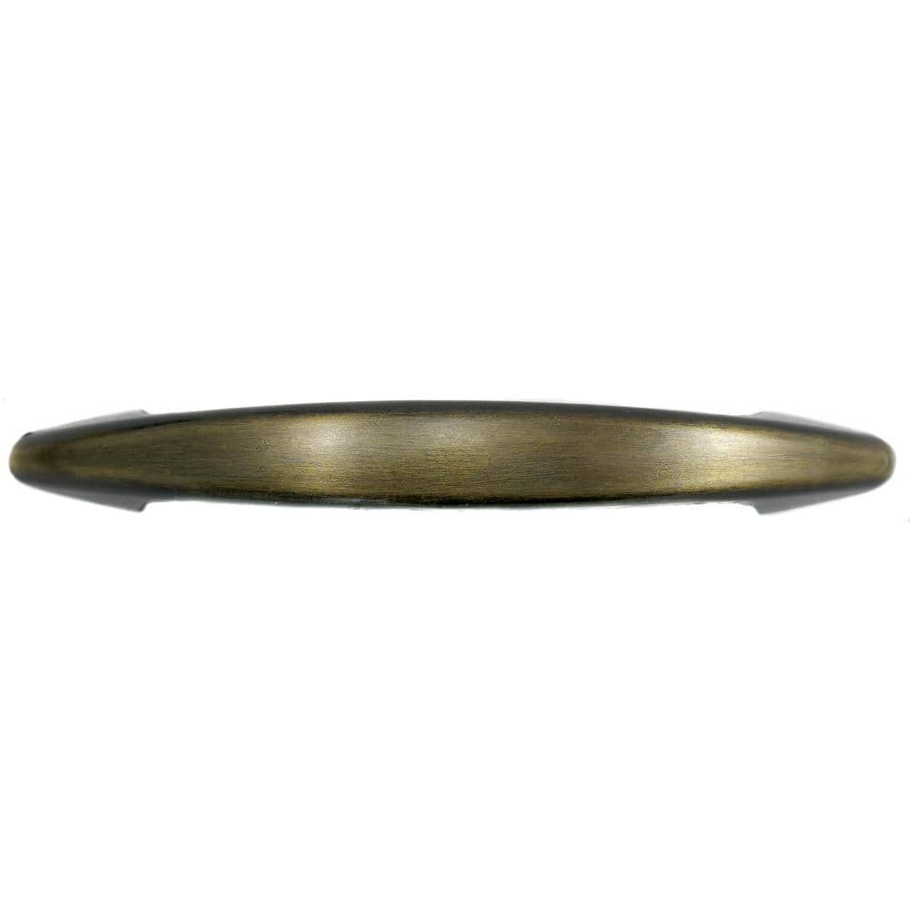 Antique Brass 3-Inch Modern Cabinet Pull with Mounting Hardware