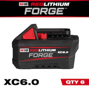 M18 18V Lithium-Ion REDLITHIUM FORGE 6.0 Ah Battery Pack (6-Pack)