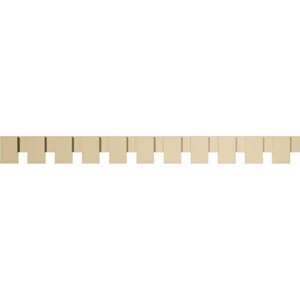 Ekena Millwork 1 in. D x 8 in. W x 88 in. L Primed Polyurethane Panel Moulding