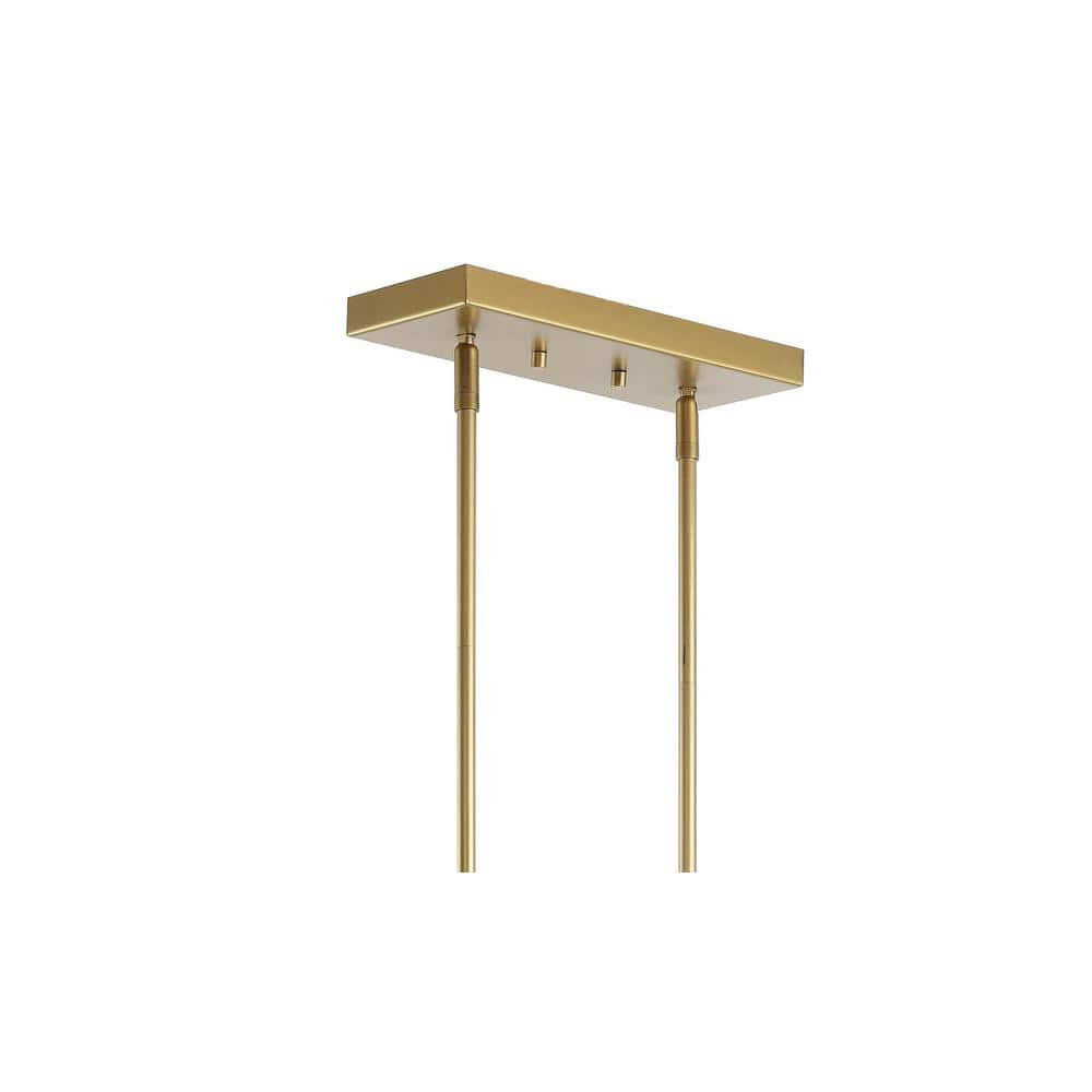 Anna 38.5" Gold Brass Glass LED Pendant Light
