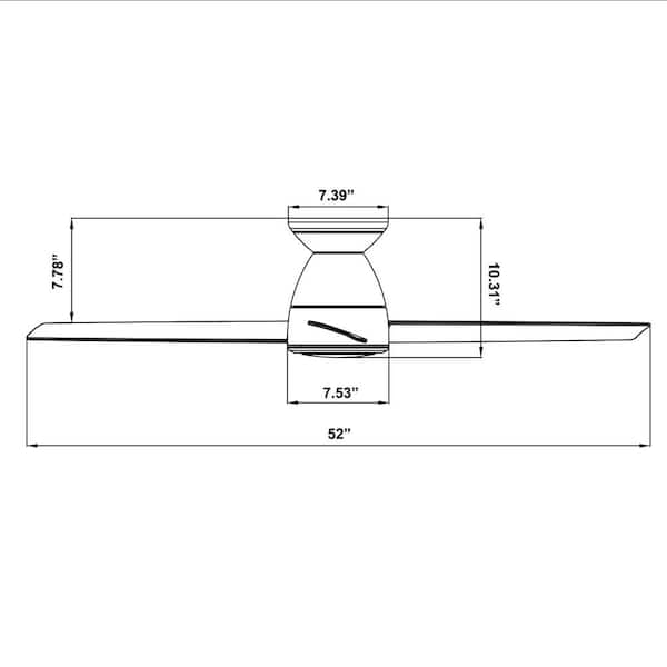 Modern Forms Tip Top 52 in. LED Indoor/Outdoor Matte White 3-Blade