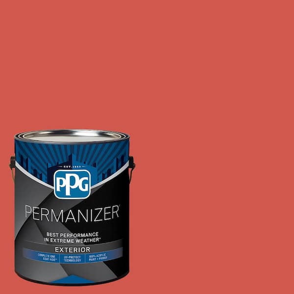 PERMANIZER 1 gal. PPG1189-6 Wet Coral Flat Exterior Paint