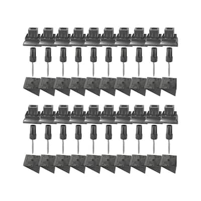 Square Surface Mount Stair Railing Adapters for 3/4 in. Square Balusters (20-Piece)