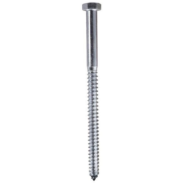 1/2" X 1 3/4" Hex Lag Screws | Gimlet Point | Low Carbon Steel | Zinc