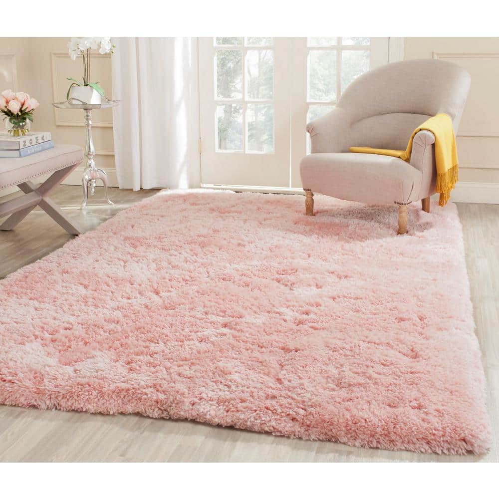 Ivory Hand-Tufted Shag Sheepskin Round Area Rug