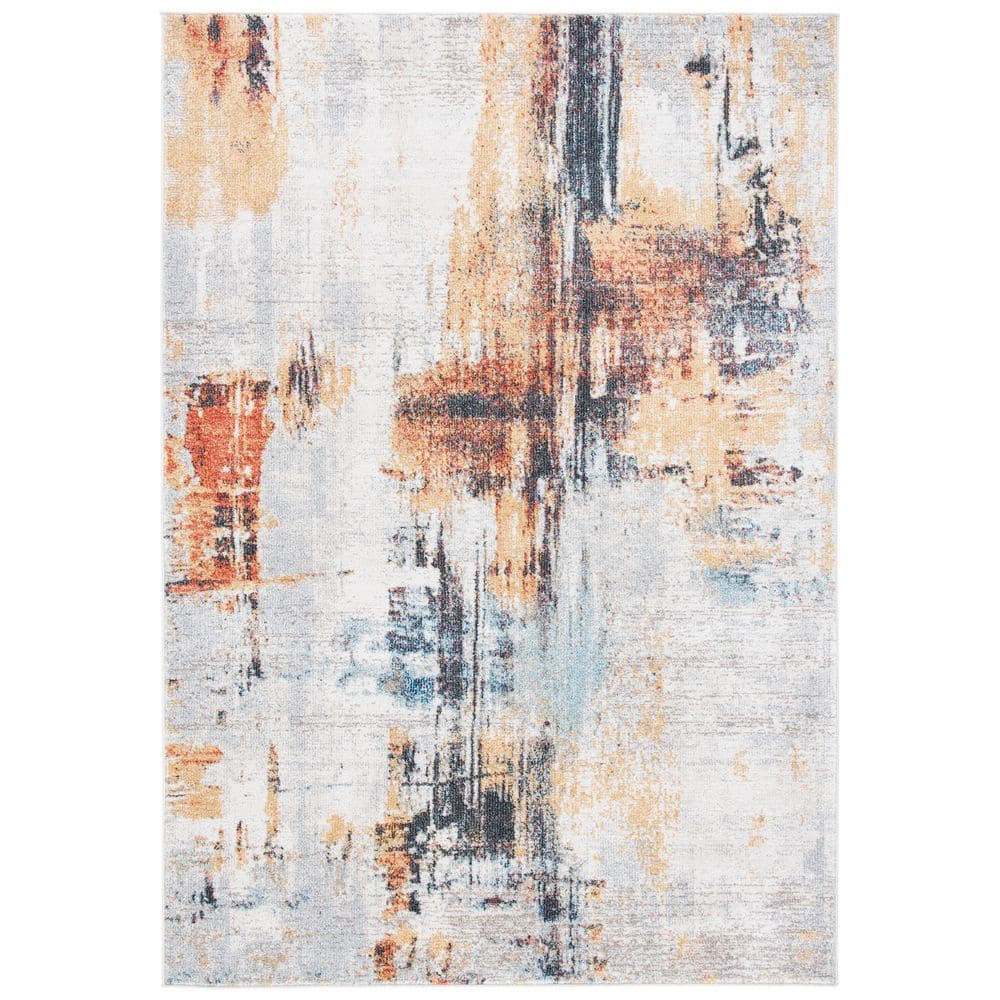 Phoenix 4 ft. x 6 ft. Ivory/Gray Distressed Area Rug price history on PriceWatchPro