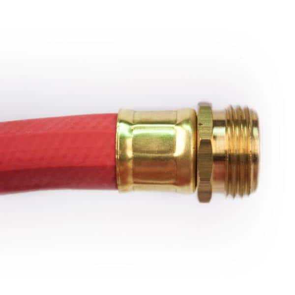 25 FT Commercial Grade Hot Water Hose Red Heavy Duty Rubber Flexible Industrial 