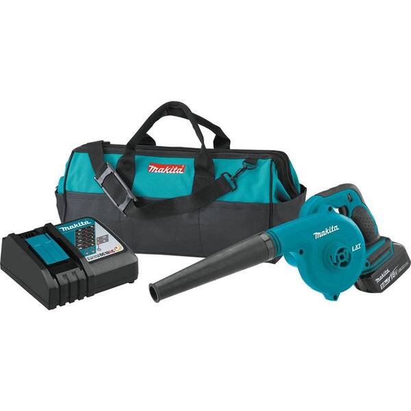 Makita 179 MPH 91 CFM 18-Volt LXT Lithium-Ion Cordless Leaf Blower Kit with 1 Battery 5.0Ah, Charger and Tool Bag