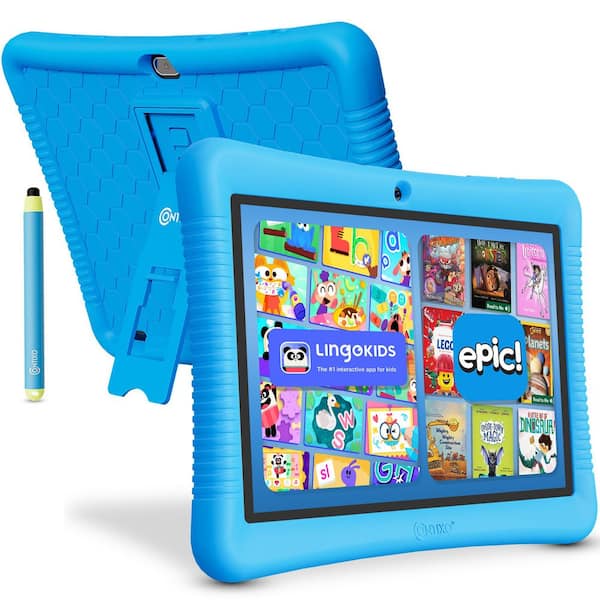 K102 Kids Tablet 32GB, 10 in. WiFi Learning Device with Parental Controls, Epic and LingoKids, Blue