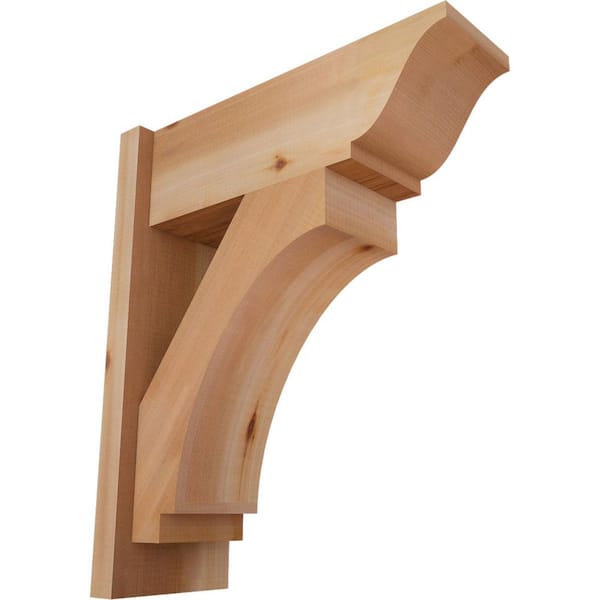 Ekena Millwork 8 in. x 24 in. x 20 in. Western Red Cedar Imperial Traditional Smooth Outlooker