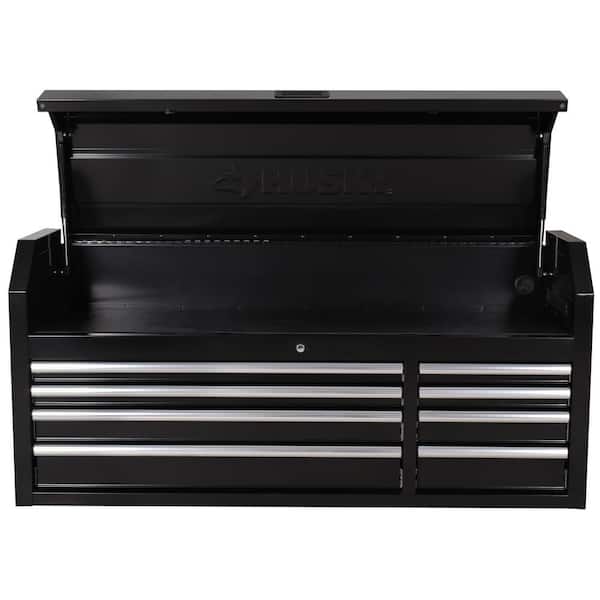 Husky Modular Tool Storage 52 in. W x 16 in. D Standard Duty Black Top Tool Chest