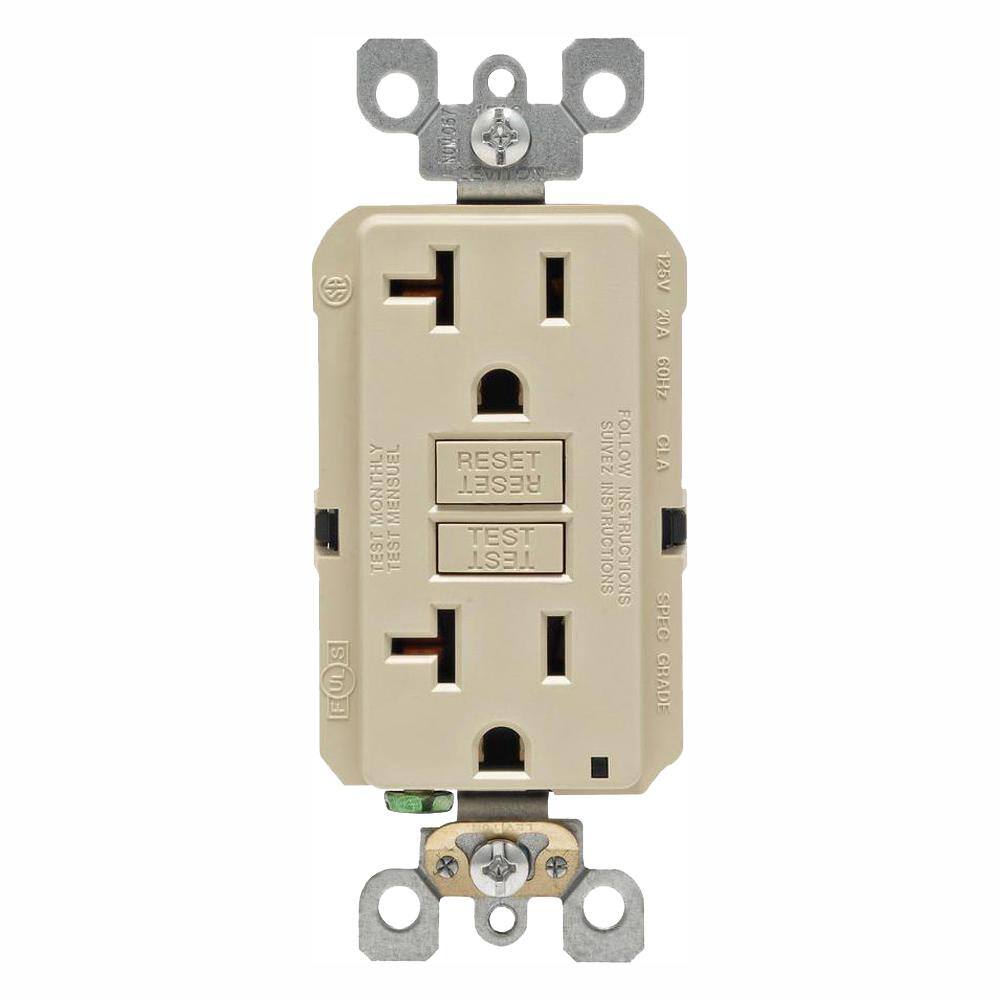 20 AMP GFCI 10PACK TAMPER RESISTANT IVORY  NEW GFCI GFI Receptacle Outlet 