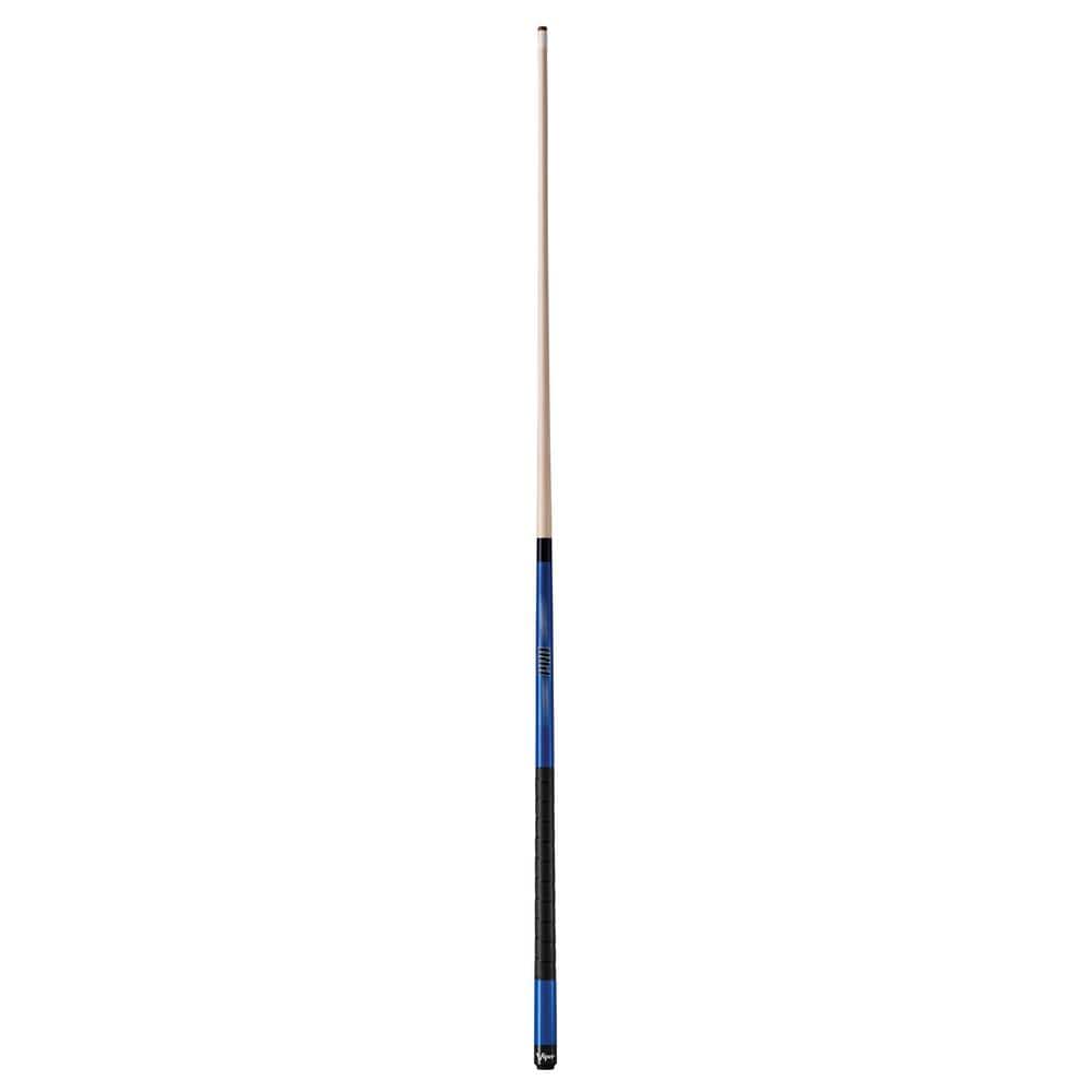 Blue Maple Wood Billiard Cue with Rubber Grip