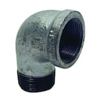 3/8 in. Galvanized Malleable Iron 90 Degree FPT x MPT Street Elbow Fitting