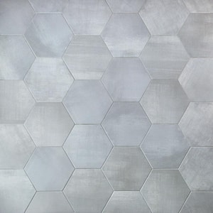 Langston Light Gray 9.875 in. x 11.375 in. x 10mm Matte Porcelain Floor and Wall Tile (18 pieces / 10.76 sq. ft. / box)