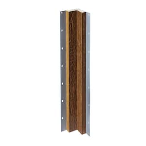 5/4 in. x 3 in. x 10 ft. Canyon Woodgrain Composite Prefinished Inside Corner Trim with Nail Fin