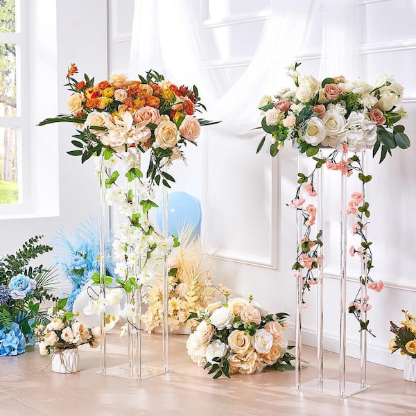 VEVOR 10-Piece 23.6 in. 60 cm High Wedding Flower Stand with