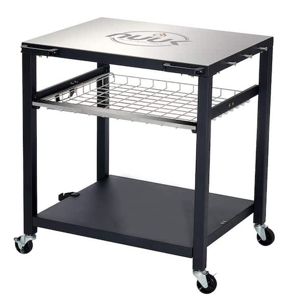 Deluxe 30 in. Stainless Steel Outdoor Pizza Oven Table Stand