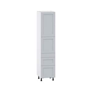 Cumberland Light Gray Shaker Assembled Pantry Kitchen Cabinet with Inner Drawers (18 in. W x 84.5 in. H x 24 in. D)