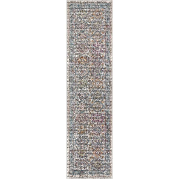 Well Woven Allure Fiona Multi Vintage Panel Persian Mosaic 2 ft. x 7 ft. 3 in. Runner Rug