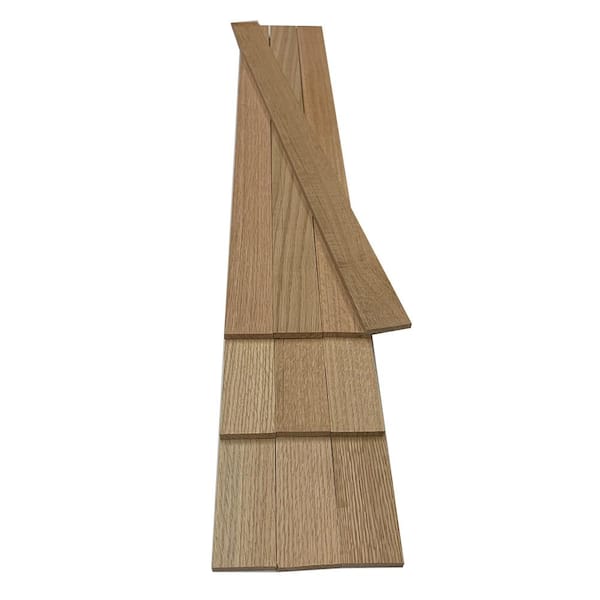 Swaner Hardwood 1/4 in. x 1.5 in. x 4 ft. Red Oak S4S Hardwood Hobby Board (10-Pack)