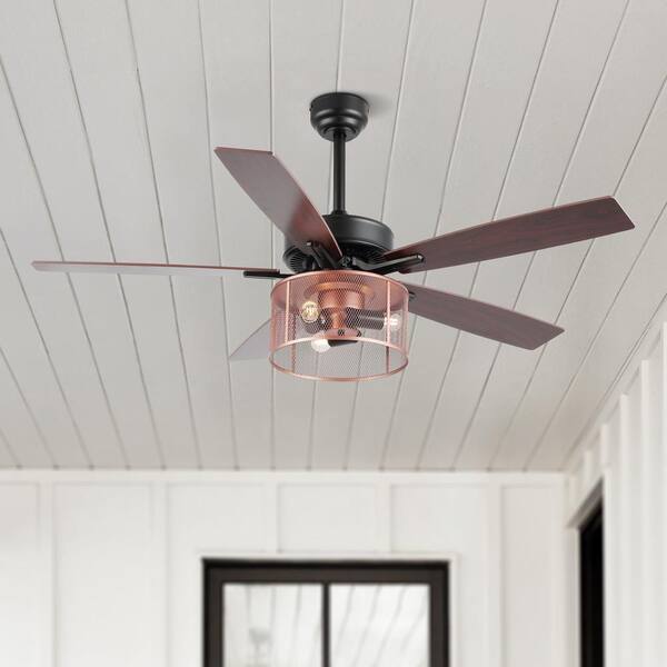JONATHAN Y Max 52 in. 3-Light Farmhouse Industrial Iron/Wood JONATHAN Y Max 52 in. 3-Light Farmhouse Industrial Iron/Wood
