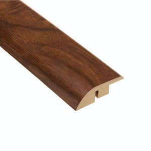 High Gloss Monterrey Walnut 1/2 in. Thick x 1-3/4 in. Wide x 94 in. Length Laminate Hard Surface Reducer Molding